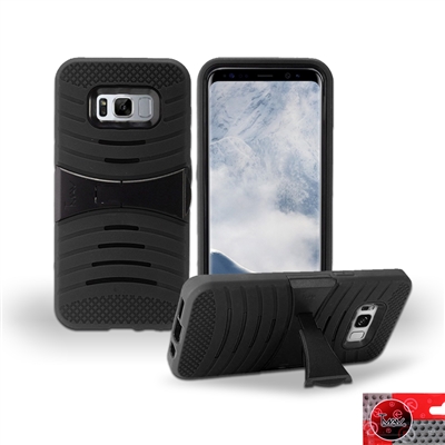 Samsung Galaxy S8 Plus / G955 HYBRID KICKSTAND COVER CASE HYB08 BLACK