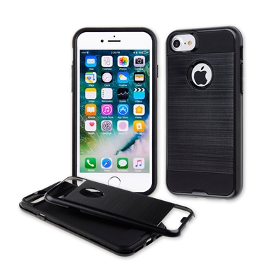 iPhone 6 Plus METAL BRUSH CASE Black HYB22-IPH6-P-BKBK