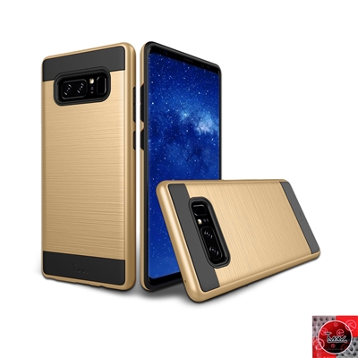 Samsung Galaxy Note 8 METAL BRUSH DESIGN SLIM ARMOR CASE HYB22 Gold