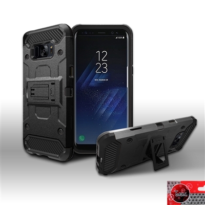Samsung Galaxy S8 / G950 Sturdy Armor Hybrid Kickstand Case HYB23-S8-BKBK