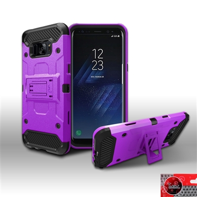 Samsung Galaxy S8 / G950 Sturdy Armor Hybrid Kickstand Case HYB23-S8-PPBK