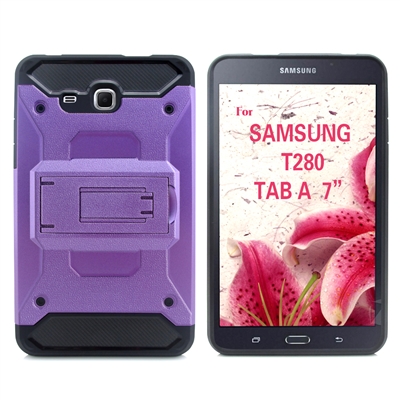 Samsung Galaxy Tab A 7.0" SM-T280 Sturdy Armor Hybrid Kickstand Case HYB23 Purple