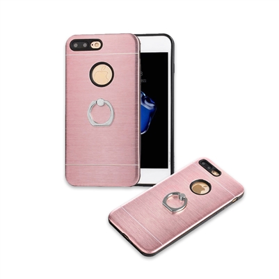 iPhone 6 Plus/ 6S Plus Aluminum Metal Ring Case HYB24 Rose Gold