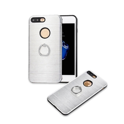 iPhone 6 Plus/ 6S Plus Aluminum Metal Ring Case HYB24 Silver