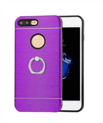 iPhone 6/ 6S Aluminum Metal Ring Case HYB24 Purple