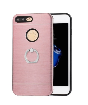 iPhone 6/ 6S Aluminum Metal Ring Case HYB24 Rose Gold