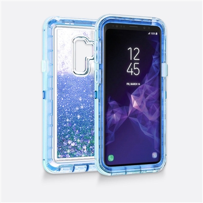 Samsung Galaxy S9 Glitter OBox Hybrid Cover Case HYB26 Blue