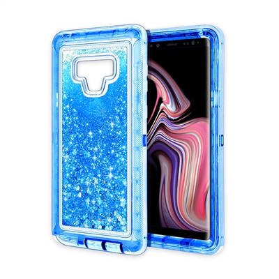 Samsung Galaxy Note 9 Glitter OBox Hybrid Cover Case HYB26 Blue