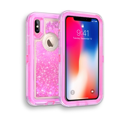 iPhone XR Glitter OBox Hybrid Cover Case HYB26 Light Pink