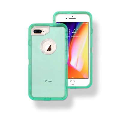 Apple iPhone XS MAX Hybrid 3pcs Cover Case Transparent Green