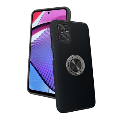 Motorola Moto G Power 5G 2023 Magnetic Hidden Ring Hybrid Case Black