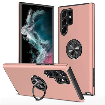 Samsung Galaxy S23 Plus Magnetic Hidden Ring Hybrid Case Pink
