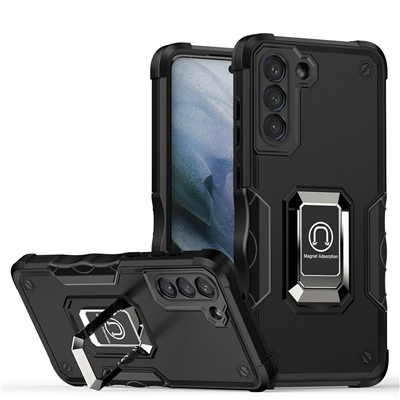 Samsung Galaxy A25 5G Robotic Hybrid Case with Magnetic Ring Stand Black