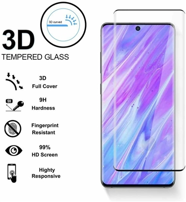 Samsung Galaxy S20 Plus Full Cover Tempered Glass Screen Protector ( Cover Friendly ) BK