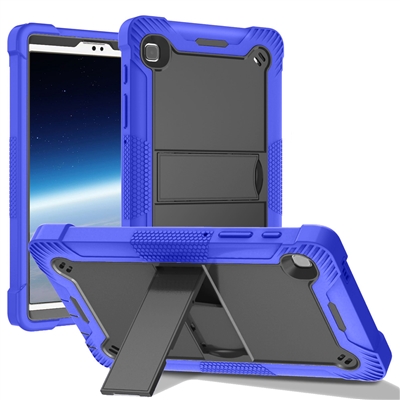 Apple iPad 7/8/9th Gen 10.2" Slim Heavy Duty Shockproof Rugged Case With Kickstand Black / Blue