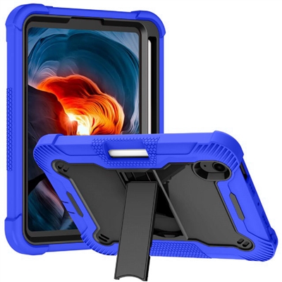 Apple iPad 10th Gen 10.9" 2022 Slim Heavy Duty Shockproof Rugged Case With Kickstand Blue / Black
