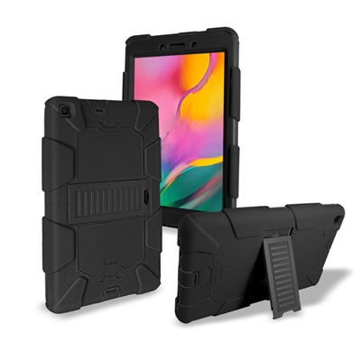 Samsung Galaxy Tab A 8.0" (2019) T290/T295 Heavy Duty Kickstand Protective Cover Case Black