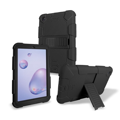 Samsung Galaxy Tab A 8.4" (2019) T307V Heavy Duty Kickstand Protective Cover Case Black