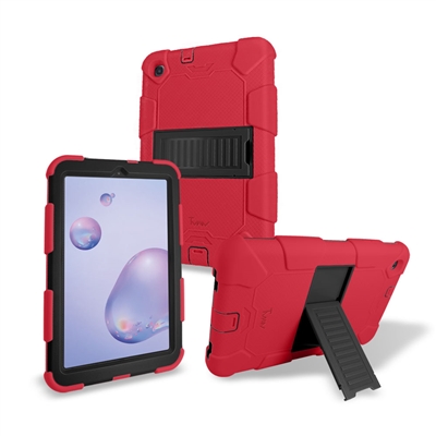 Samsung Galaxy Tab A 8.4" (2019) T307V Heavy Duty Kickstand Protective Cover Case Red
