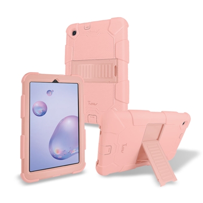 Samsung Galaxy Tab A 8.4" (2019) T307V Heavy Duty Kickstand Protective Cover Case Rose Gold