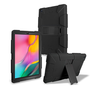 Samsung Galaxy Tab A 10.1" (2019) T515/T510 Heavy Duty Kickstand Protective Cover Case Black
