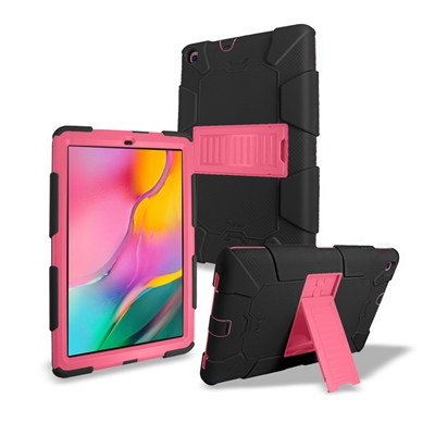 Samsung Galaxy Tab A 10.1" (2019) T515/T510 Heavy Duty Kickstand Protective Cover Case Pink