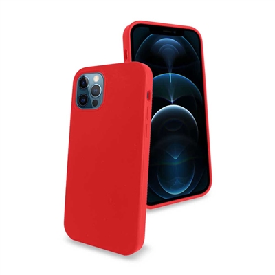iPhone 12 Mini 5.4" Liquid Silicone Gel Skin Case Red