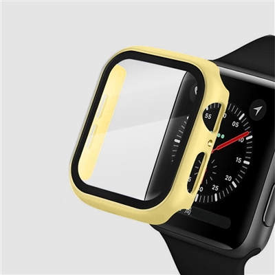 44MM IWATCH CASE WITH SCREEN PROTECTOR YELLOW