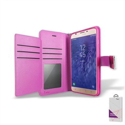 Samsung Galaxy J3 (2018)/ J3 Achieve/ J3 Star/ J337 Double Wallet Case WC05 Pink