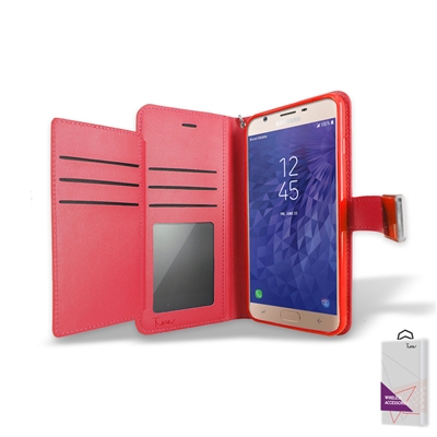 Samsung Galaxy J3 (2018)/ J3 Achieve/ J3 Star/ J337 Double Wallet Case WC05 Red